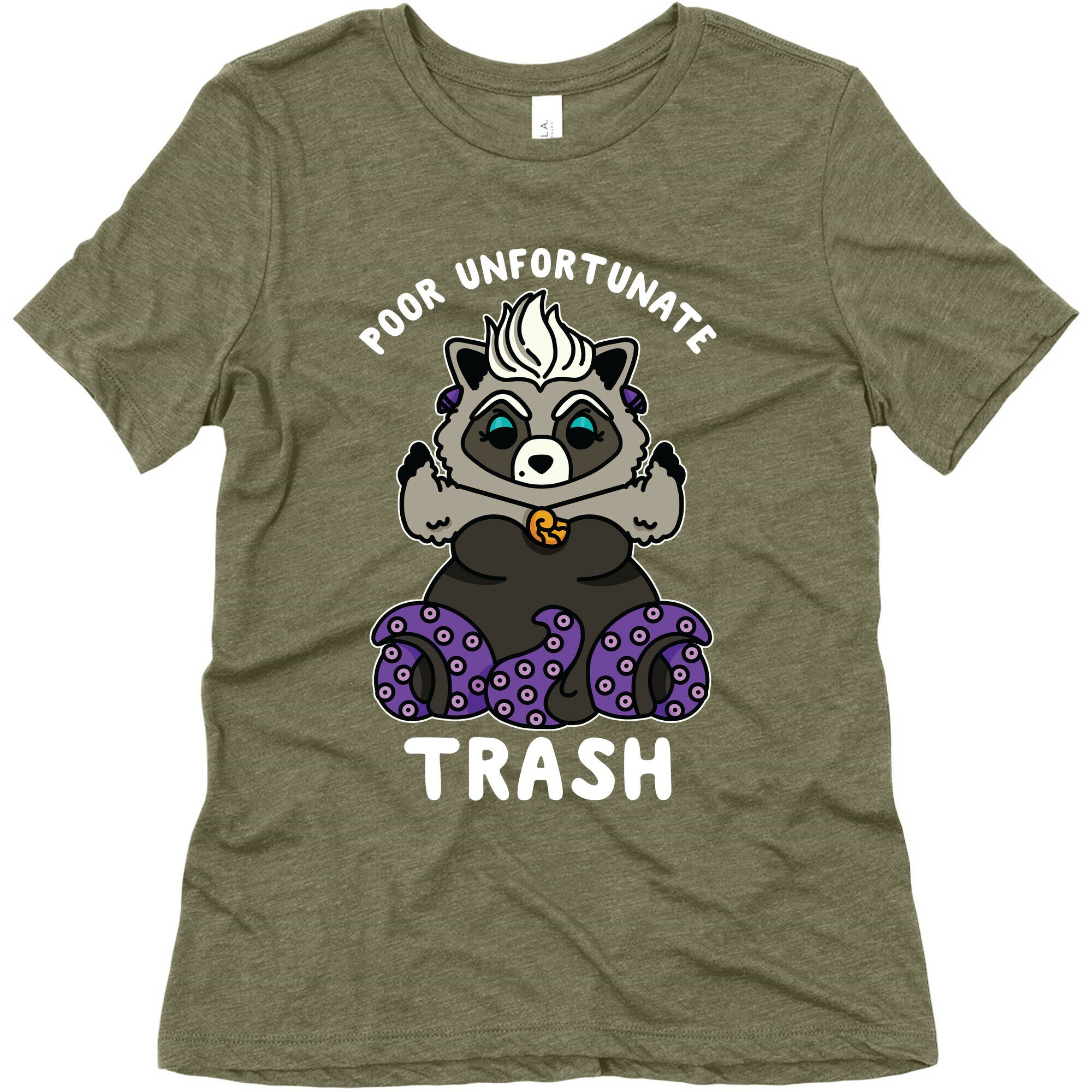 Poor Unfortunate Trash Raccoon  Women's Triblend Tee